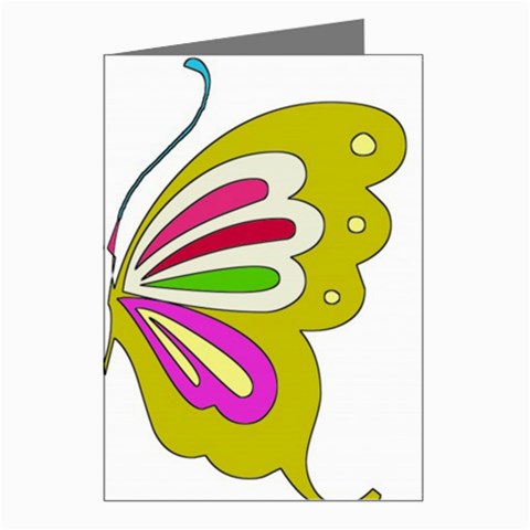 Color Butterfly  Greeting Card (8 Pack) from ArtsNow.com Left