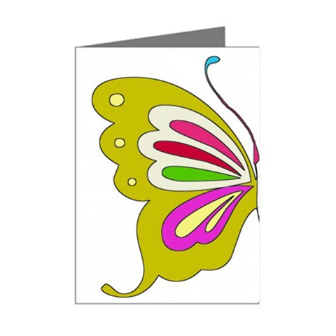 Color Butterfly  Mini Greeting Card (8 Pack) from ArtsNow.com Right