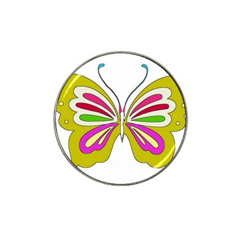 Color Butterfly  Golf Ball Marker (for Hat Clip) from ArtsNow.com Front