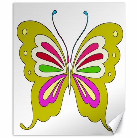 Color Butterfly  Canvas 8  x 10  (Unframed) from ArtsNow.com 8.15 x9.66  Canvas - 1