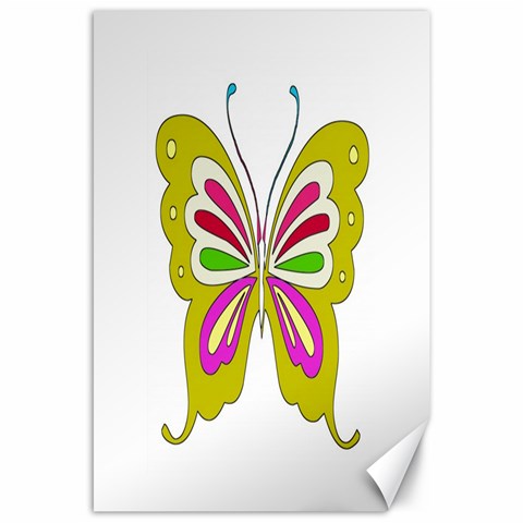 Color Butterfly  Canvas 24  x 36  (Unframed) from ArtsNow.com 23.35 x34.74  Canvas - 1