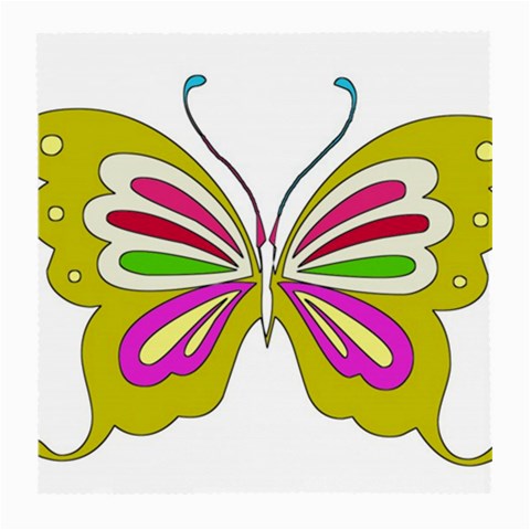 Color Butterfly  Glasses Cloth (Medium, Two Sided) from ArtsNow.com Front