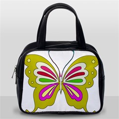 Color Butterfly  Classic Handbag (Two Sides) from ArtsNow.com Back