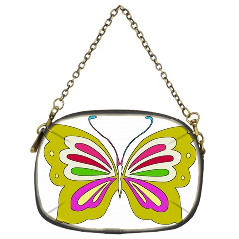 Color Butterfly  Chain Purse (One Side) from ArtsNow.com Front