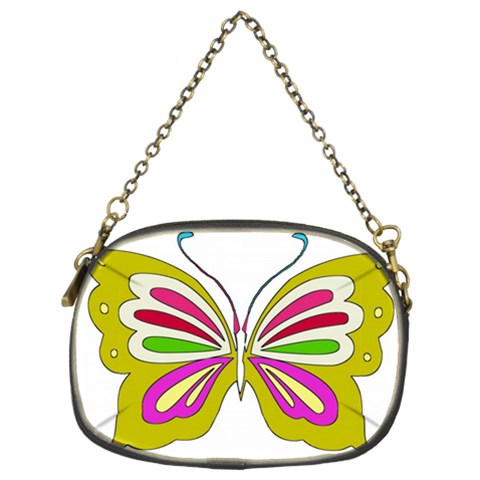 Color Butterfly  Chain Purse (Two Sided)  from ArtsNow.com Front