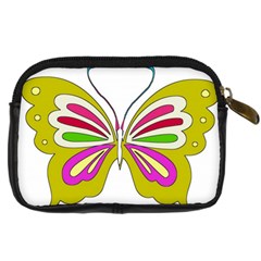 Color Butterfly  Digital Camera Leather Case from ArtsNow.com Back