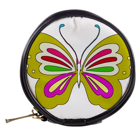 Color Butterfly  Mini Makeup Case from ArtsNow.com Back