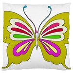 Color Butterfly  Large Cushion Case (Two Sided) 