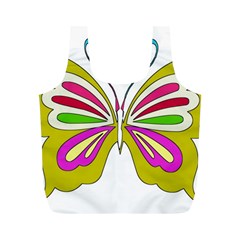 Color Butterfly  Reusable Bag (M) from ArtsNow.com Front