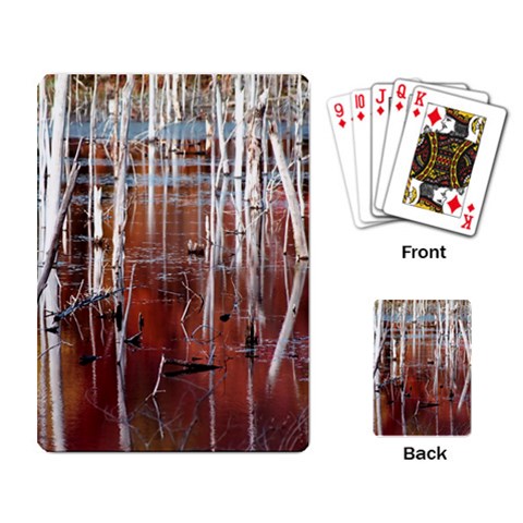 Swamp2 Filtered Playing Cards Single Design from ArtsNow.com Back