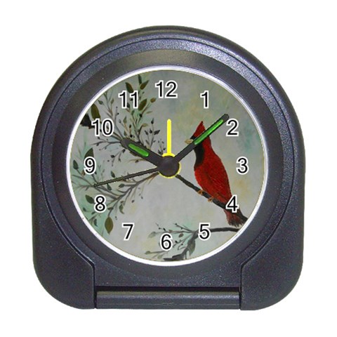 Sweet Red Cardinal Desk Alarm Clock from ArtsNow.com Front