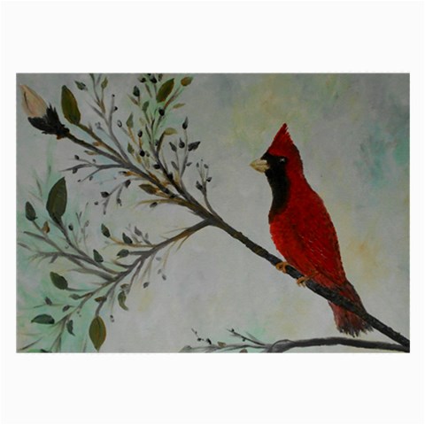 Sweet Red Cardinal Glasses Cloth (Large, Two Sided) from ArtsNow.com Back