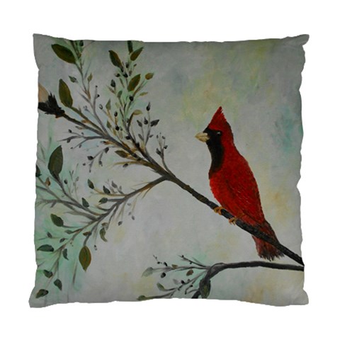 Sweet Red Cardinal Cushion Case (Two Sided)  from ArtsNow.com Front