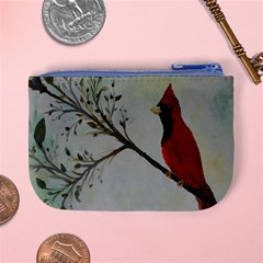 Sweet Red Cardinal Coin Change Purse from ArtsNow.com Back