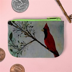 Sweet Red Cardinal Coin Change Purse from ArtsNow.com Back