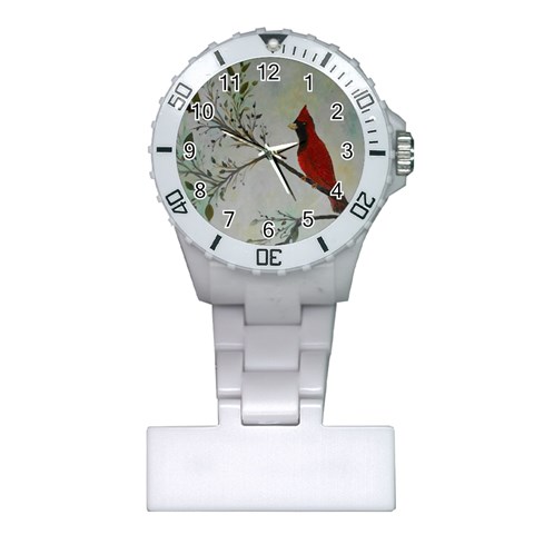 Sweet Red Cardinal Nurses Watch from ArtsNow.com Front