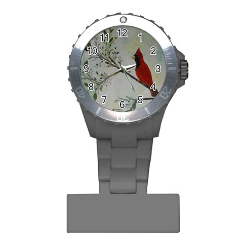 Sweet Red Cardinal Nurses Watch from ArtsNow.com Front