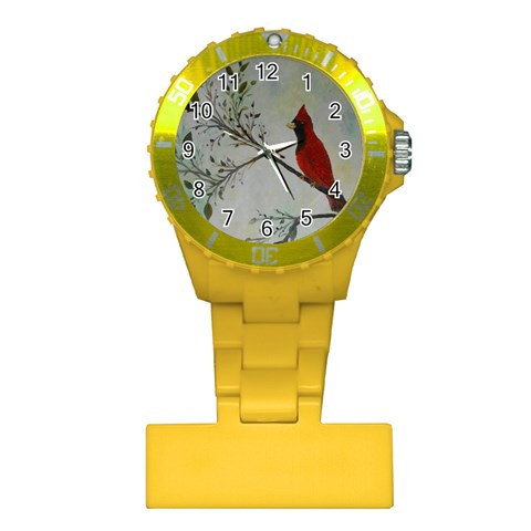 Sweet Red Cardinal Nurses Watch from ArtsNow.com Front