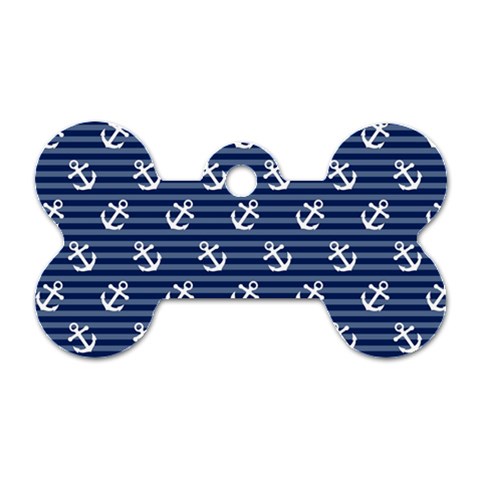 Boat Anchors Dog Tag Bone (One Sided) from ArtsNow.com Front