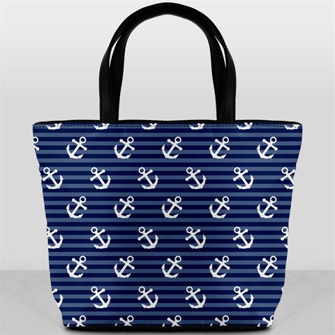 Boat Anchors Bucket Handbag from ArtsNow.com Back