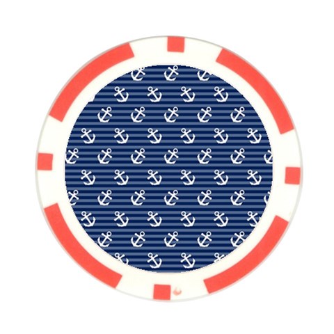 Boat Anchors Poker Chip (10 Pack) from ArtsNow.com Front