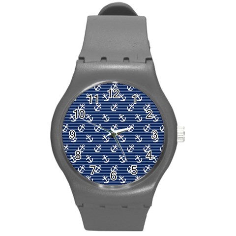 Boat Anchors Plastic Sport Watch (Medium) from ArtsNow.com Front