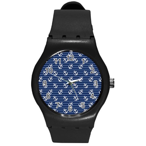 Boat Anchors Plastic Sport Watch (Medium) from ArtsNow.com Front