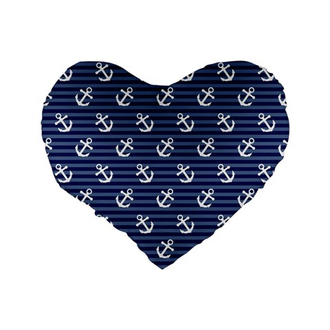 Boat Anchors 16  Premium Heart Shape Cushion  from ArtsNow.com Back