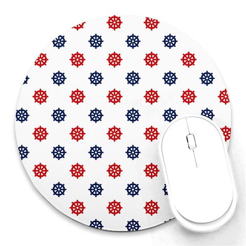 Boat Wheels 8  Mouse Pad (Round) from ArtsNow.com Front