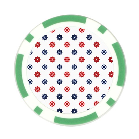 Boat Wheels Poker Chip from ArtsNow.com Front