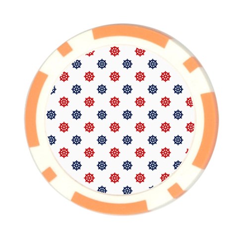 Boat Wheels Poker Chip from ArtsNow.com Front