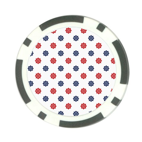 Boat Wheels Poker Chip from ArtsNow.com Back