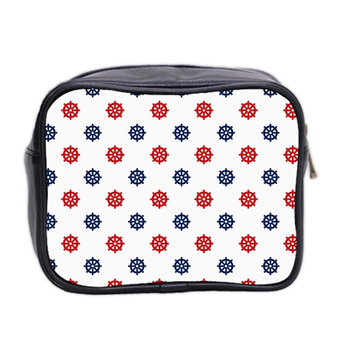 Boat Wheels Mini Travel Toiletry Bag (Two Sides) from ArtsNow.com Back