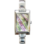 Just Gimme Money Rectangular Italian Charm Watch