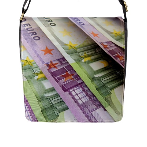 Just Gimme Money Flap Closure Messenger Bag (Large) from ArtsNow.com Front