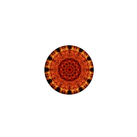 Flaming Sun 1  Mini Button Magnet from ArtsNow.com Front