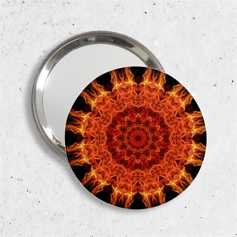 Flaming Sun Handbag Mirror (2.25 ) from ArtsNow.com Front