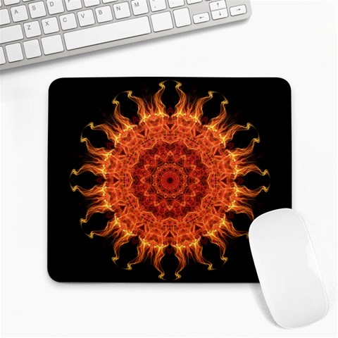 Flaming Sun Large Mouse Pad (Rectangle) from ArtsNow.com Front