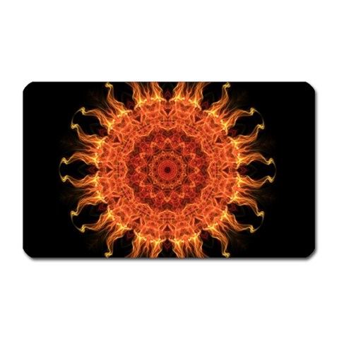 Flaming Sun Magnet (Rectangular) from ArtsNow.com Front