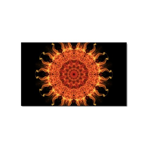 Flaming Sun Sticker 10 Pack (Rectangle) from ArtsNow.com Front