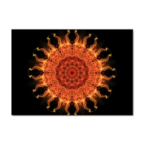 Flaming Sun A4 Sticker 100 Pack from ArtsNow.com Front