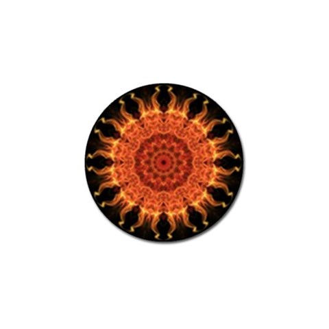 Flaming Sun Golf Ball Marker 4 Pack from ArtsNow.com Front