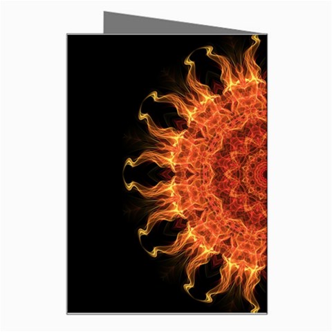 Flaming Sun Greeting Card from ArtsNow.com Right