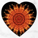 Flaming Sun Jigsaw Puzzle (Heart)