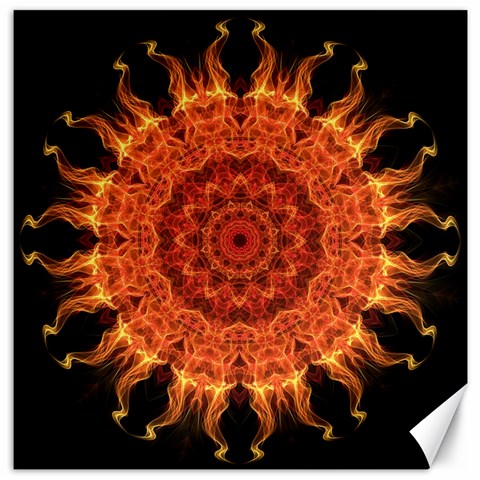 Flaming Sun Canvas 12  x 12  (Unframed) from ArtsNow.com 11.4 x11.56  Canvas - 1