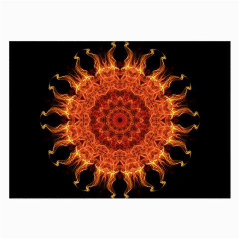 Flaming Sun Glasses Cloth (Large, Two Sided) from ArtsNow.com Front