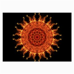 Flaming Sun Glasses Cloth (Large, Two Sided) from ArtsNow.com Front