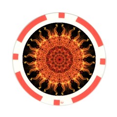 Flaming Sun Poker Chip from ArtsNow.com Front