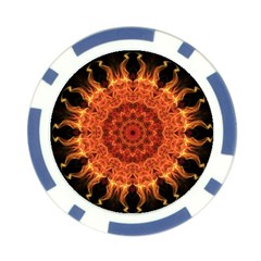 Flaming Sun Poker Chip from ArtsNow.com Back