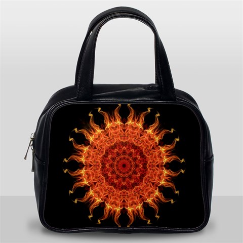 Flaming Sun Classic Handbag (One Side) from ArtsNow.com Front